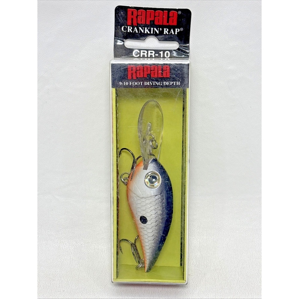 Rapala Crankin' Rap Fishing Lure CRR-10 Pearl Fish Outdoor Camping